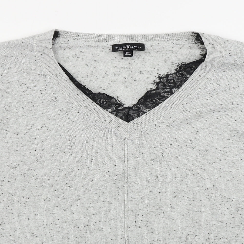 Topshop Womens Grey   Pullover Jumper Size 8