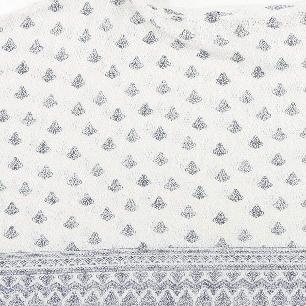 River Island  Womens White Floral  Pullover Jumper Size L