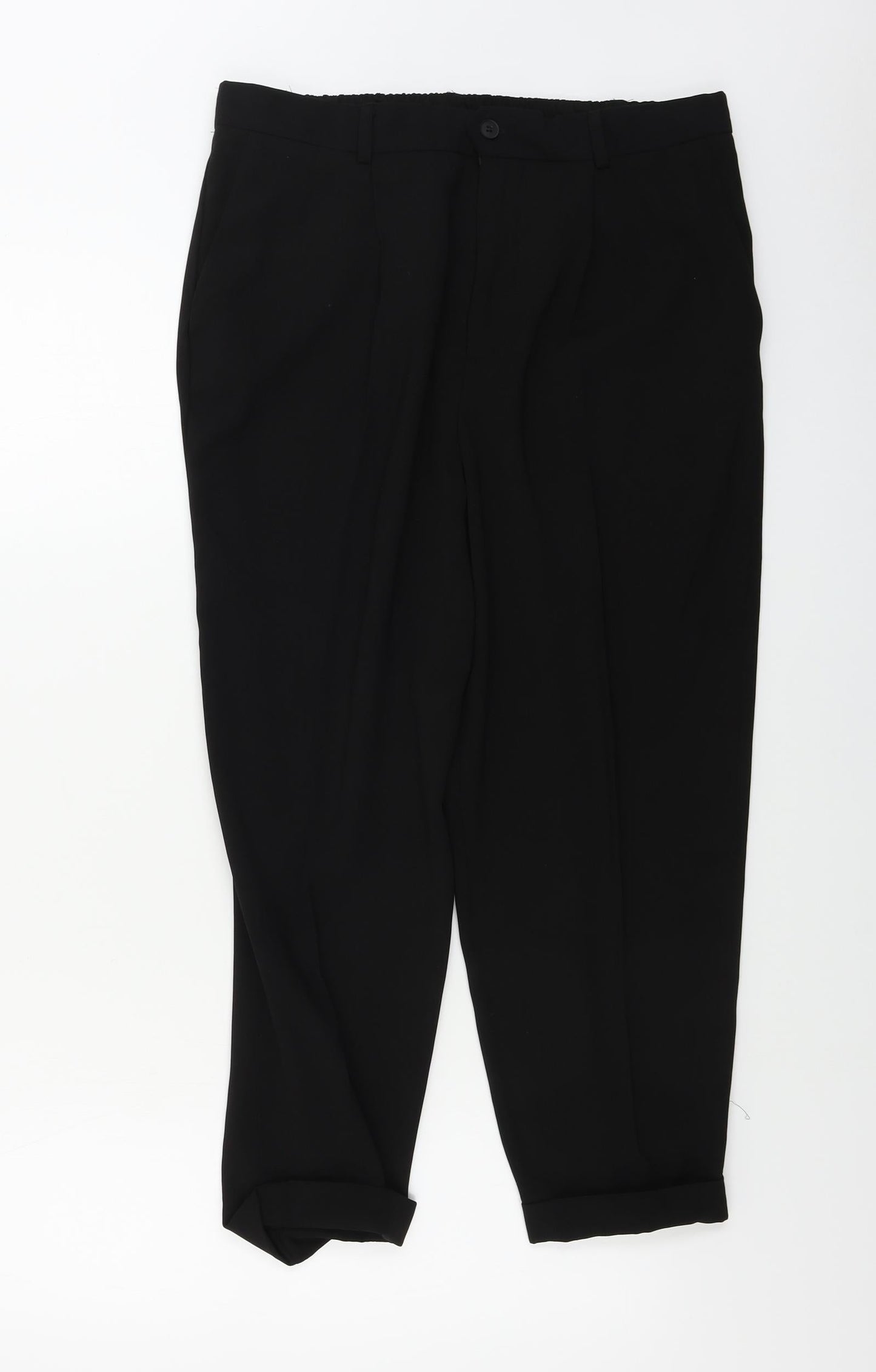 Preworn  Womens Black   Trousers  Size L L24 in