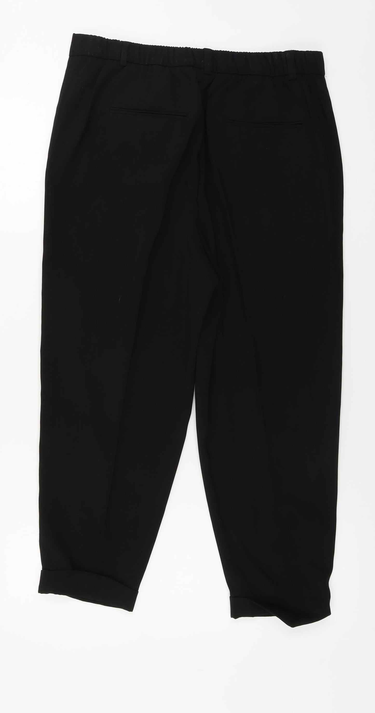 Preworn  Womens Black   Trousers  Size L L24 in