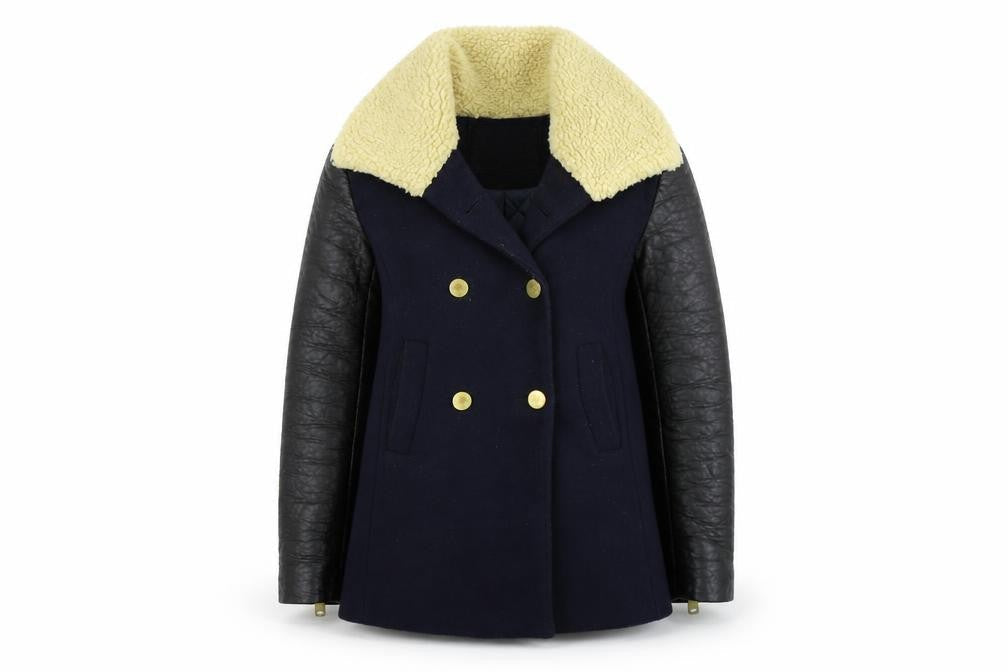 H&M Womens Blue   Gilet Coat Size 4