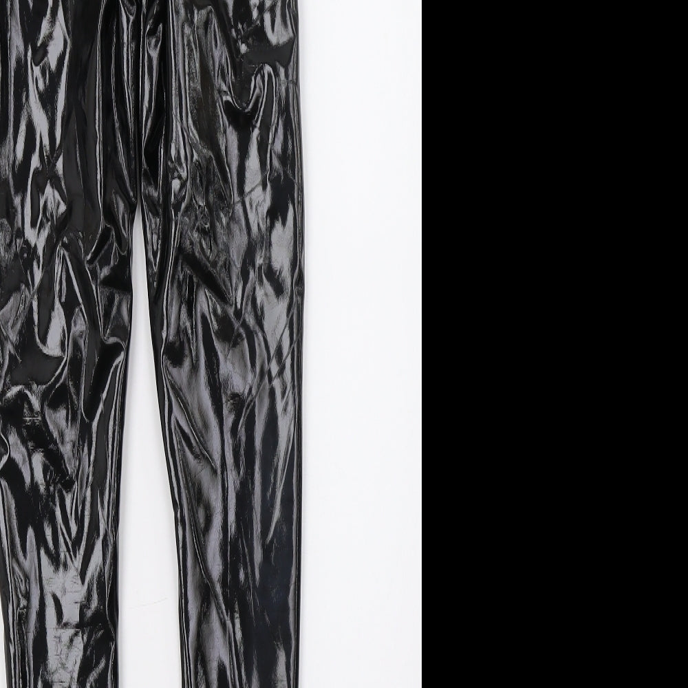 Rebellious Womens Black   Capri Trousers Size 8 L27 in