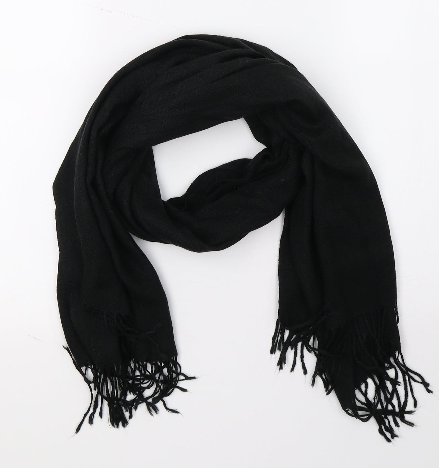 Preworn Womens Black    Scarf