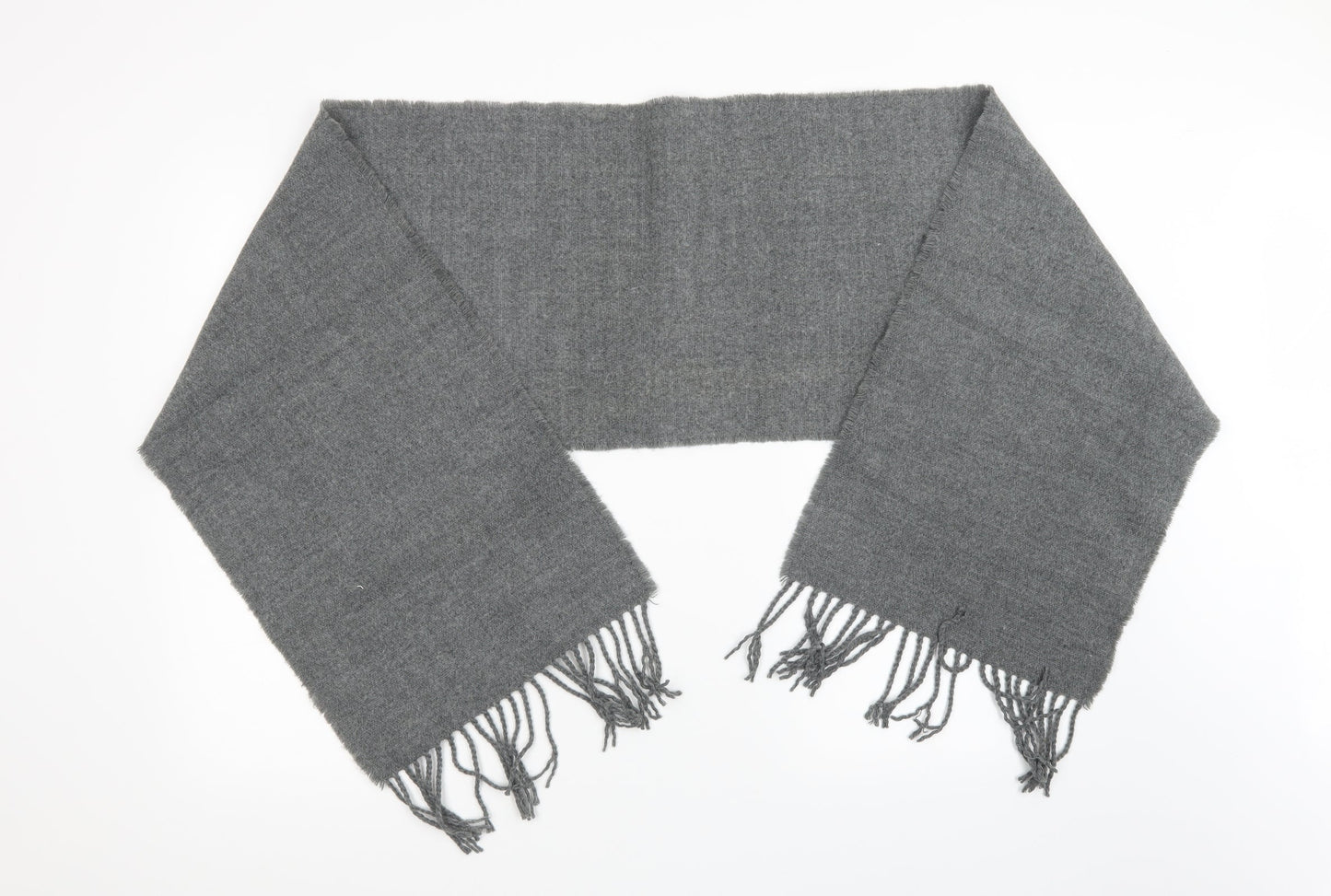 Preworn Unisex Grey  Knit  Scarf