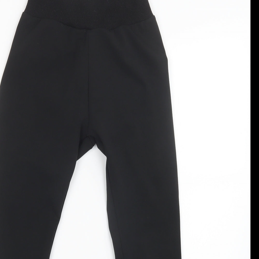 PRETTYLITTLETHING Womens Black   Sweatpants Trousers Size 6 L22 in