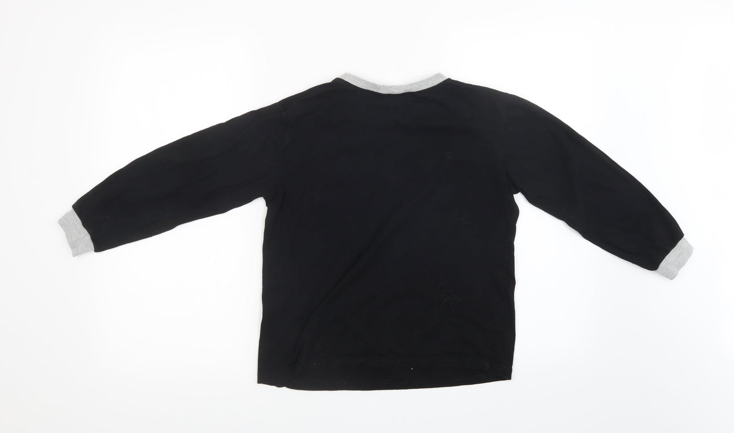 Preworn Boys Black   Pullover Sweatshirt Size 7-8 Years