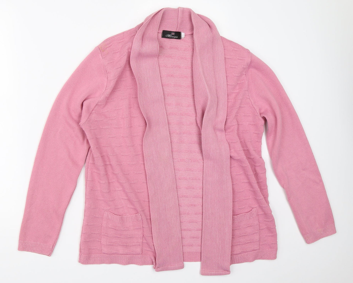 Monique Womens Pink   Cardigan Jumper Size M