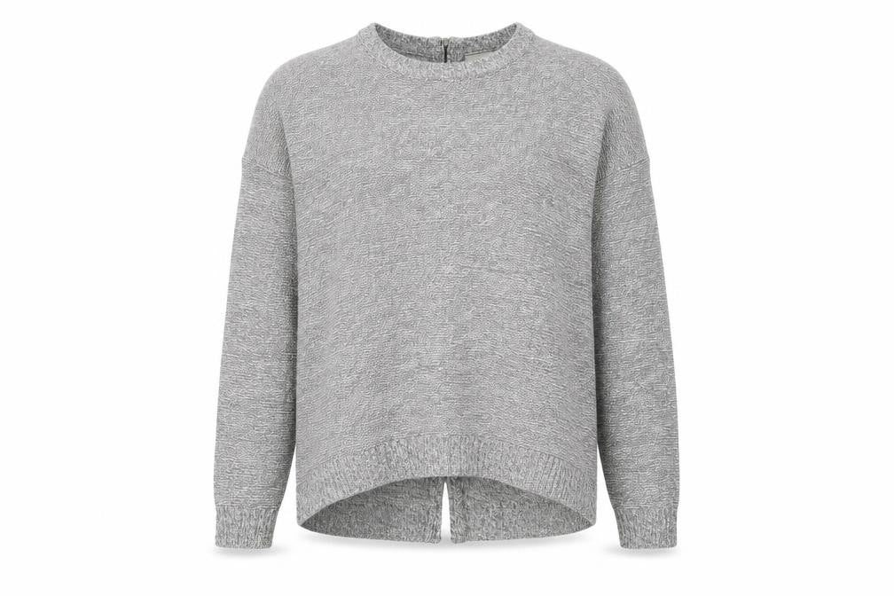 Front view of Atmosphere women’s grey jumper, size M