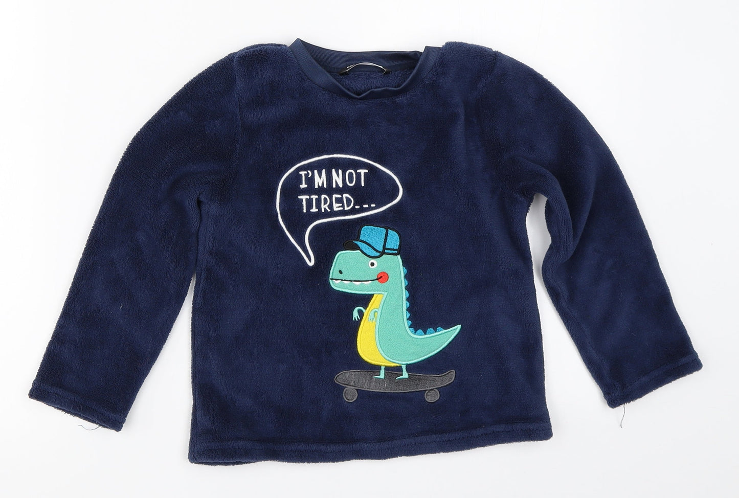 Pep&Co Boys Blue Solid   Pyjama Top Size 5-6 Years