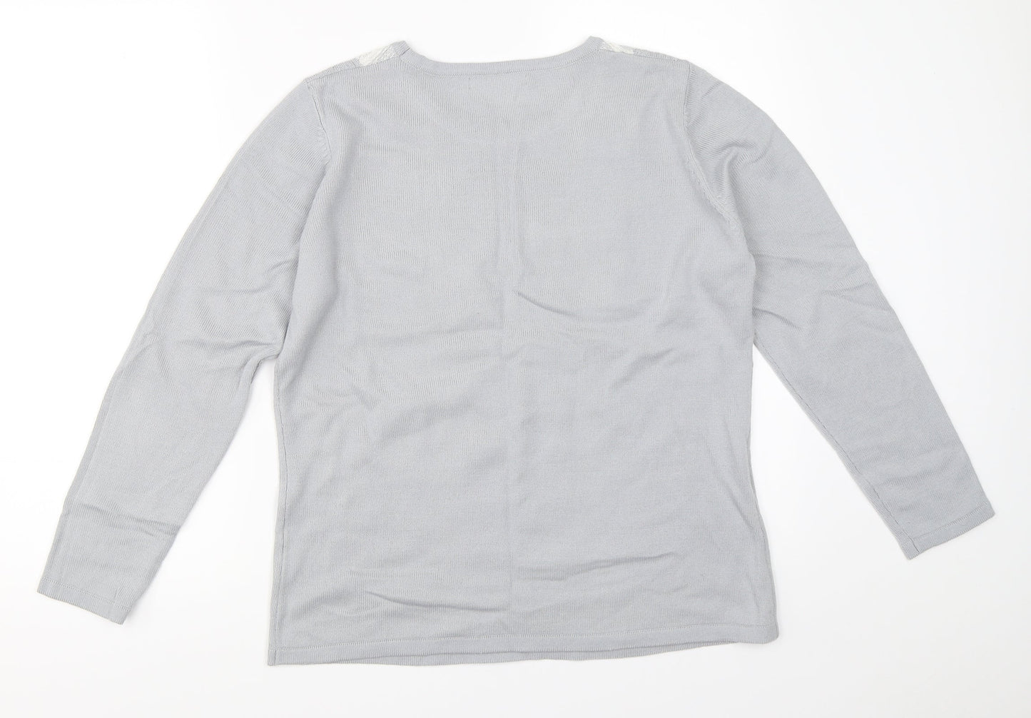 Bm Collection Womens Blue   Pullover Jumper Size S