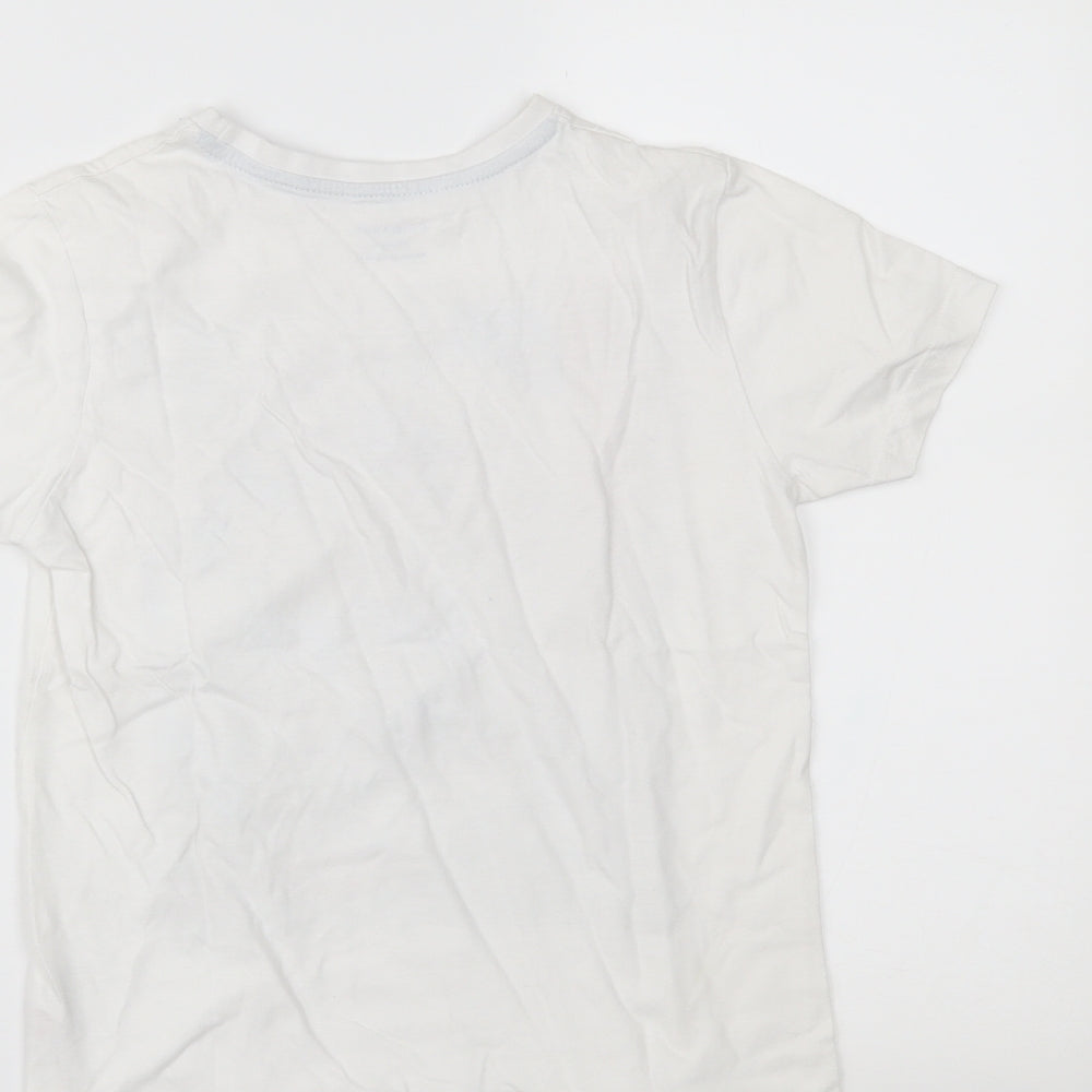 Primark Girls White   Pullover T-Shirt Size 9-10 Years