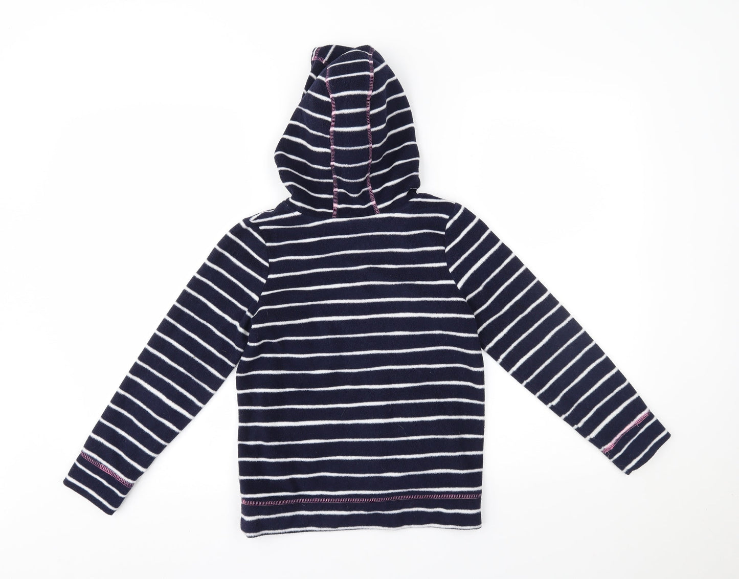 George Girls Blue Striped  Pullover Hoodie Size 8-9 Years