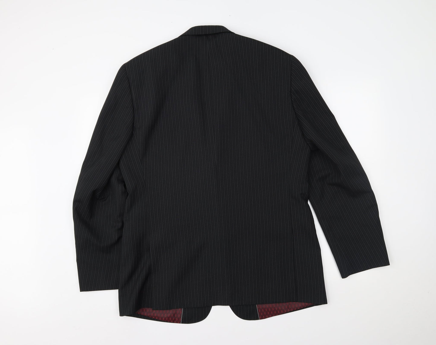 Taylor & Wright Mens Black Striped  Jacket Suit Jacket
