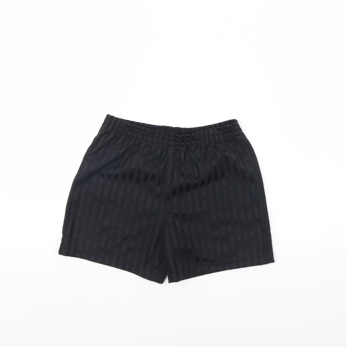 George Boys Black Striped  Sweat Shorts Size 6 Years - school football