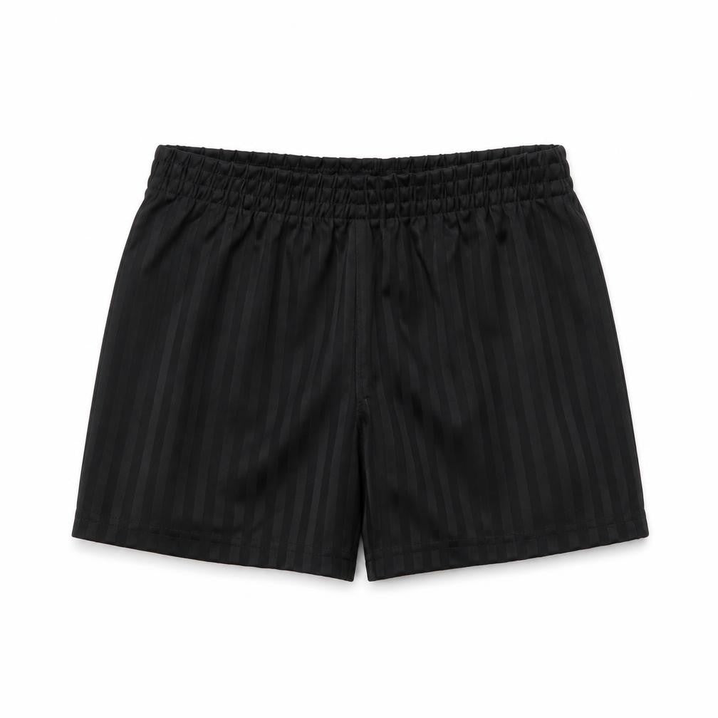 George Boys Black Striped  Sweat Shorts Size 6 Years - school football