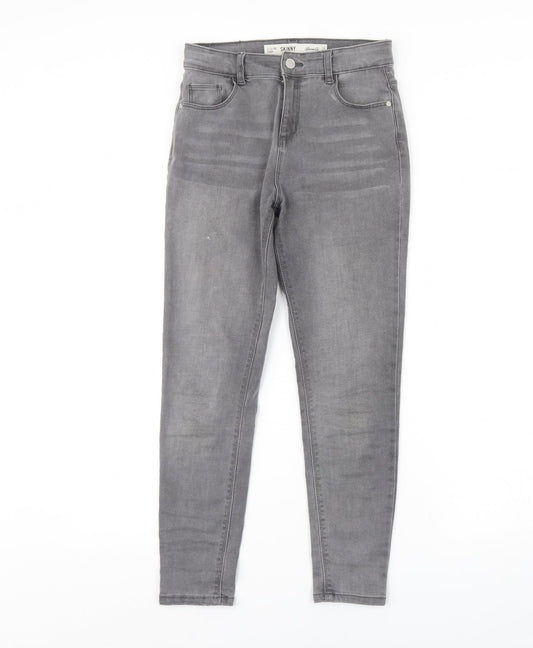 Denim & Co. Girls Grey  Denim Skinny Jeans Size 11 Years
