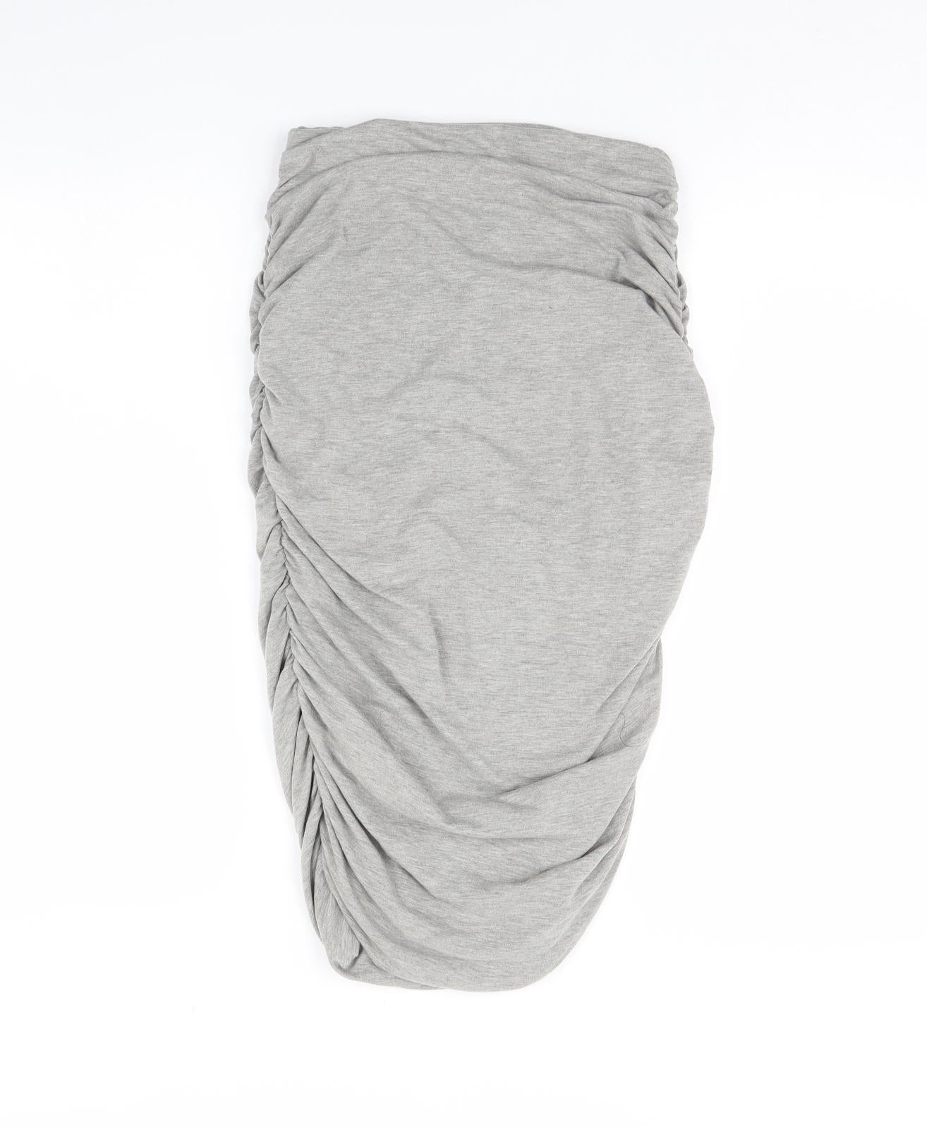 Preworn Womens Grey   Straight & Pencil Skirt Size 26 in