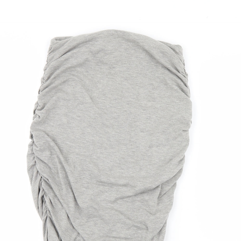 Preworn Womens Grey   Straight & Pencil Skirt Size 26 in
