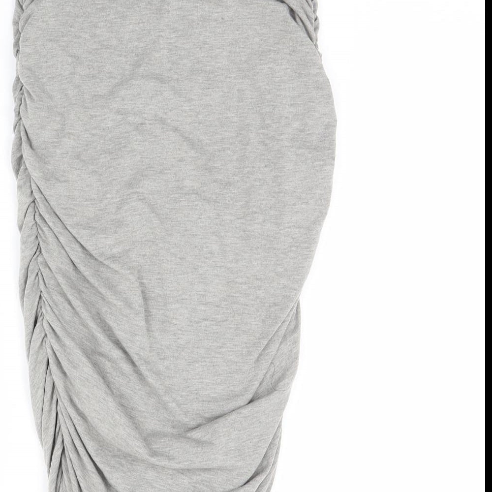 Preworn Womens Grey   Straight & Pencil Skirt Size 26 in