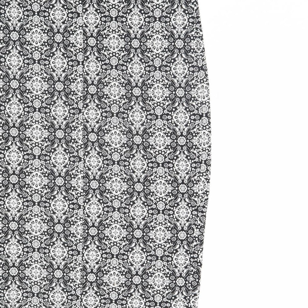 George Womens White Fair Isle  Bandage Skirt Size 10