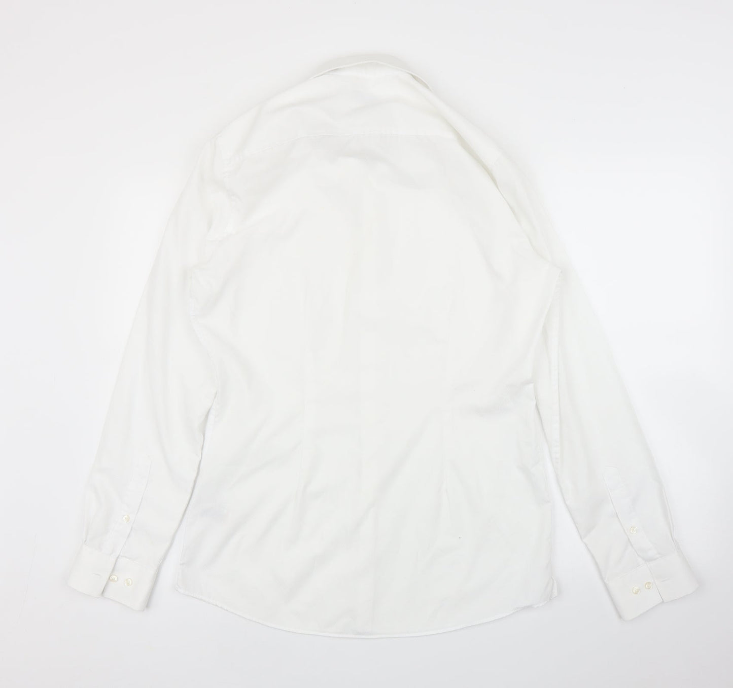 NEXT Mens White    Button-Up Size 15.5