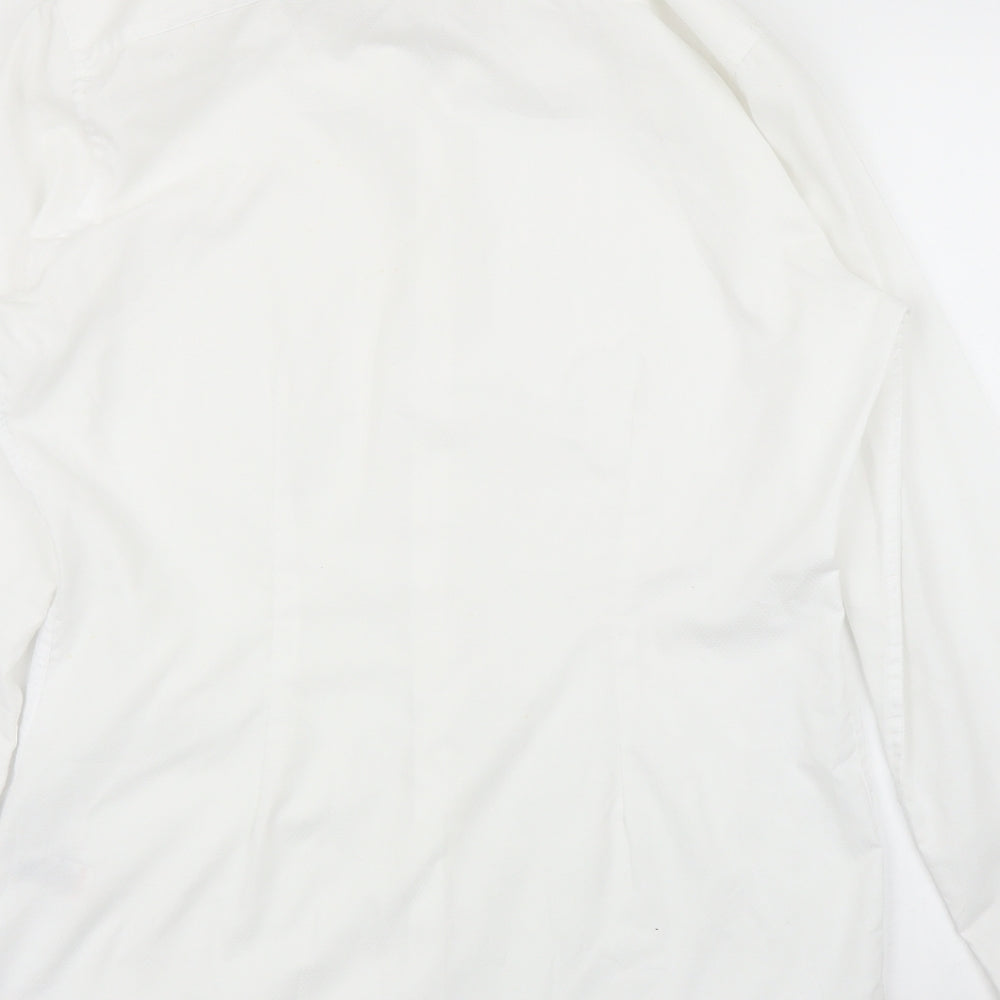 NEXT Mens White    Button-Up Size 15.5