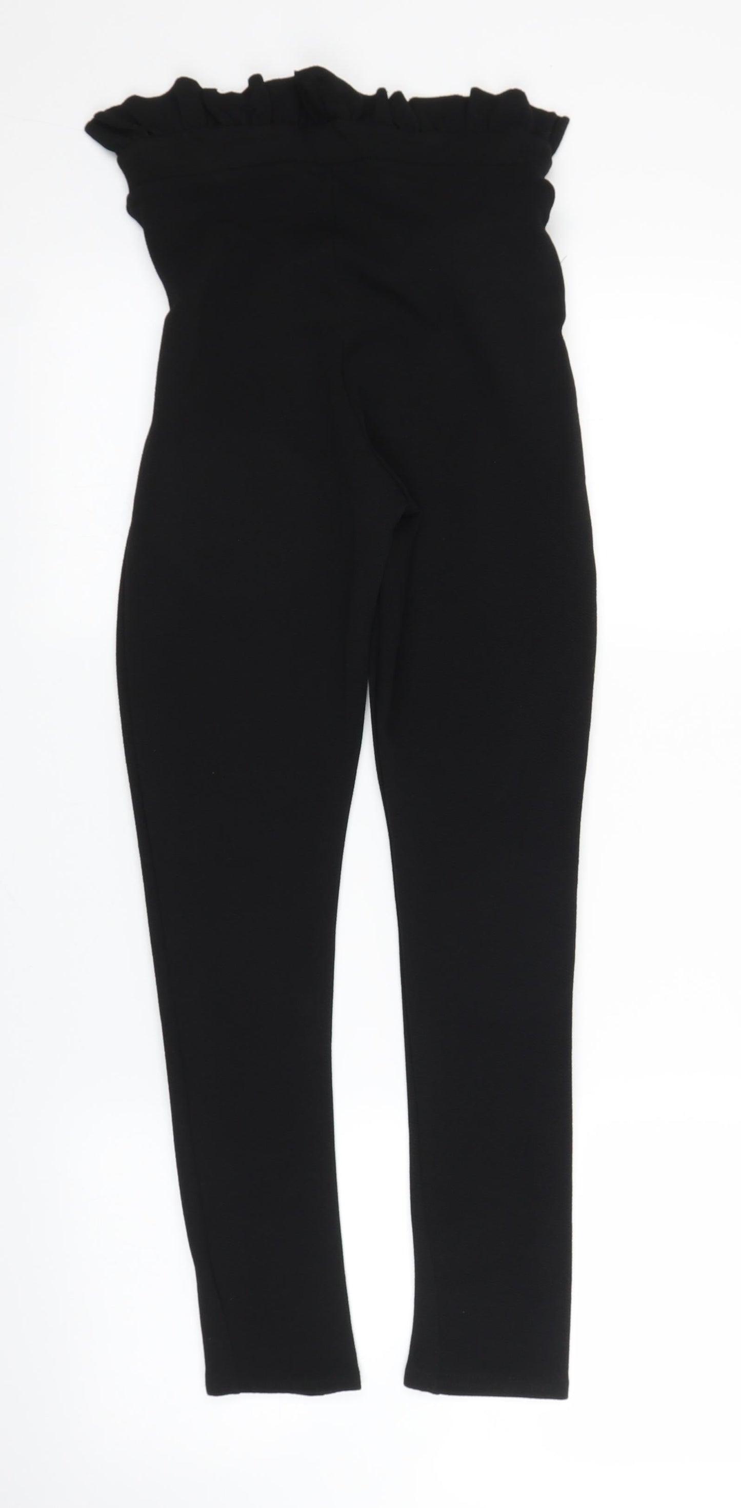 Boohoo Womens Black   Carrot Trousers Size 6 L24 in