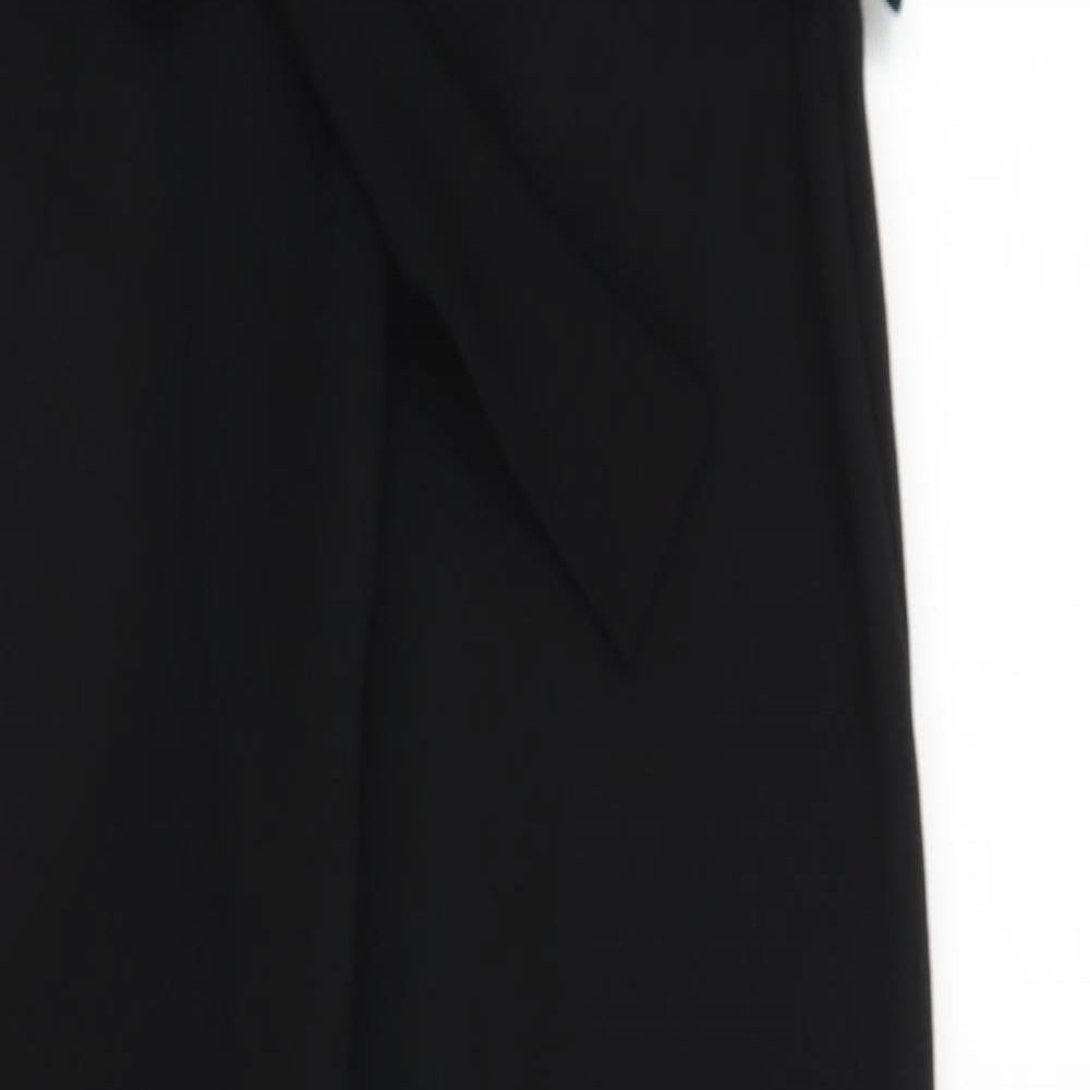 Boohoo Womens Black   Carrot Trousers Size 6 L24 in