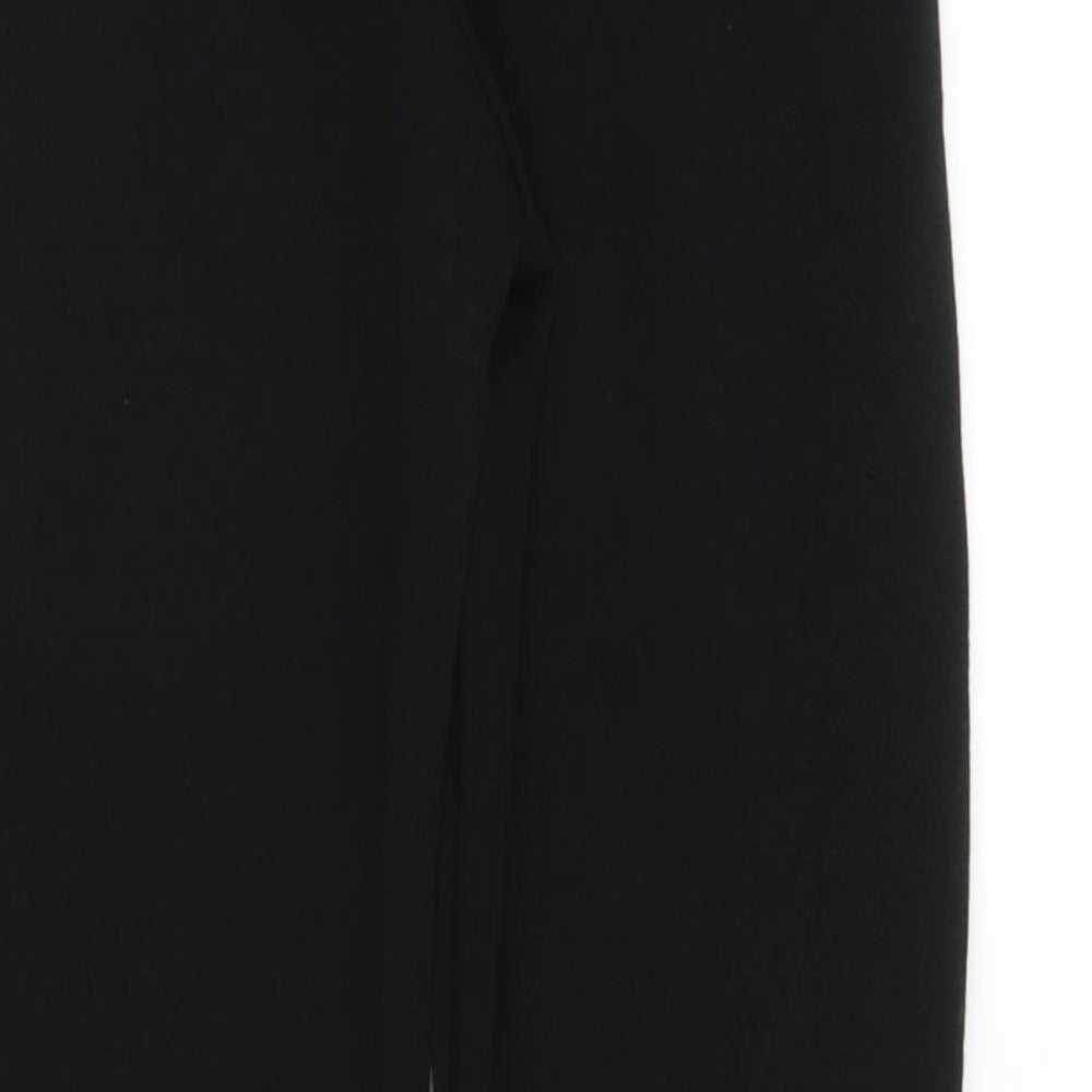Boohoo Womens Black   Carrot Trousers Size 6 L24 in