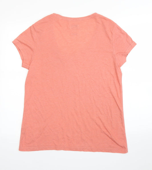 Jack Wills Womens Pink   Basic T-Shirt Size 4