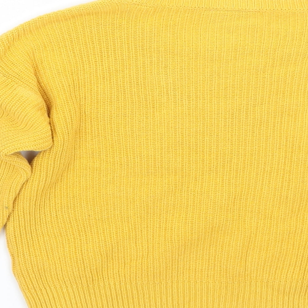Matalan Girls Yellow   Pullover Jumper Size 6 Years