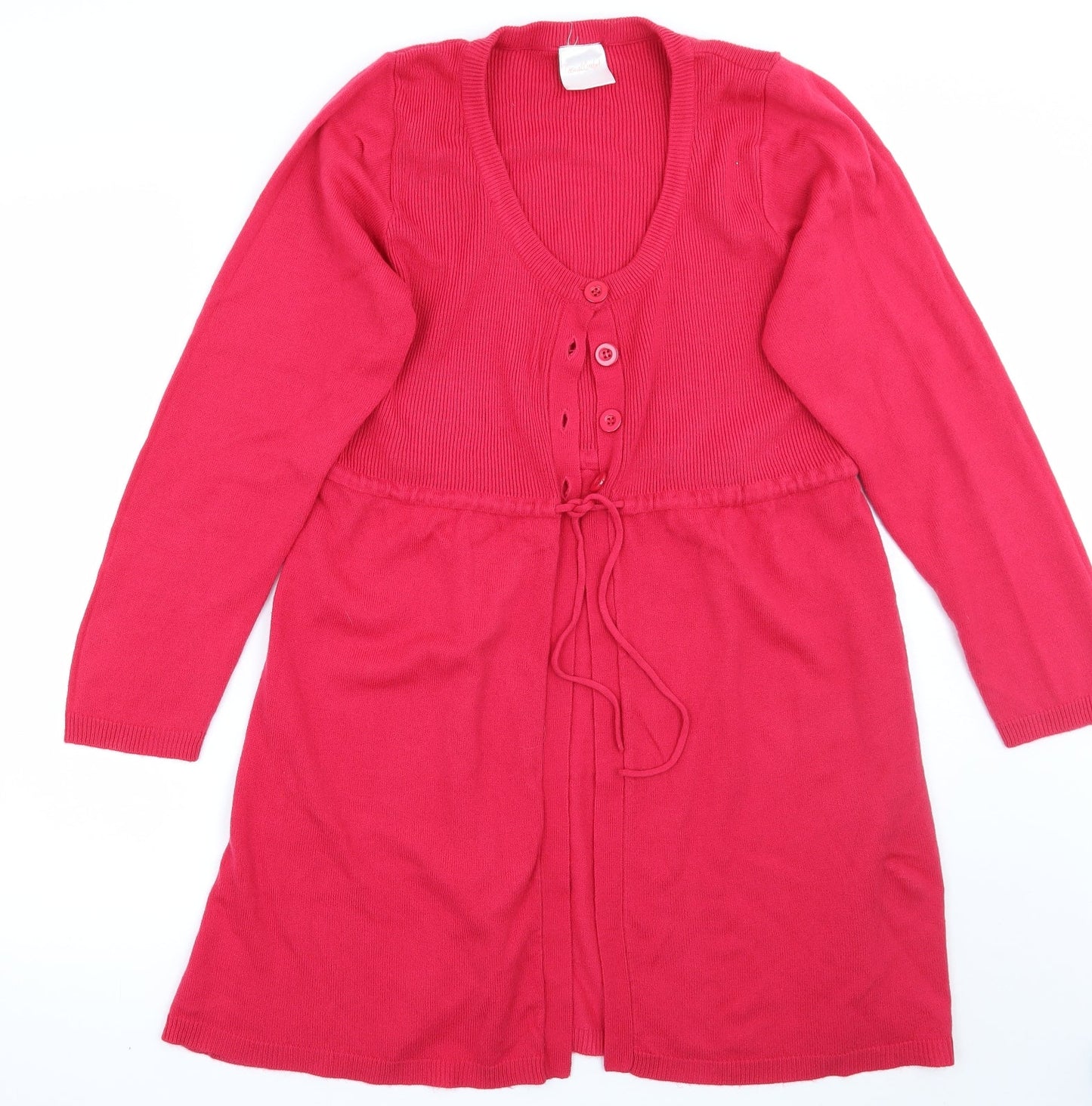 casual comfort Womens Pink   Cardigan Jumper Size 14