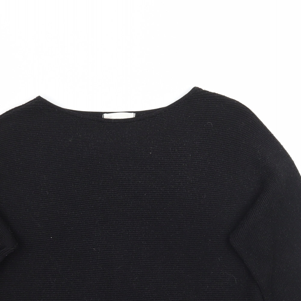H&M Womens Black   Pullover Jumper Size M