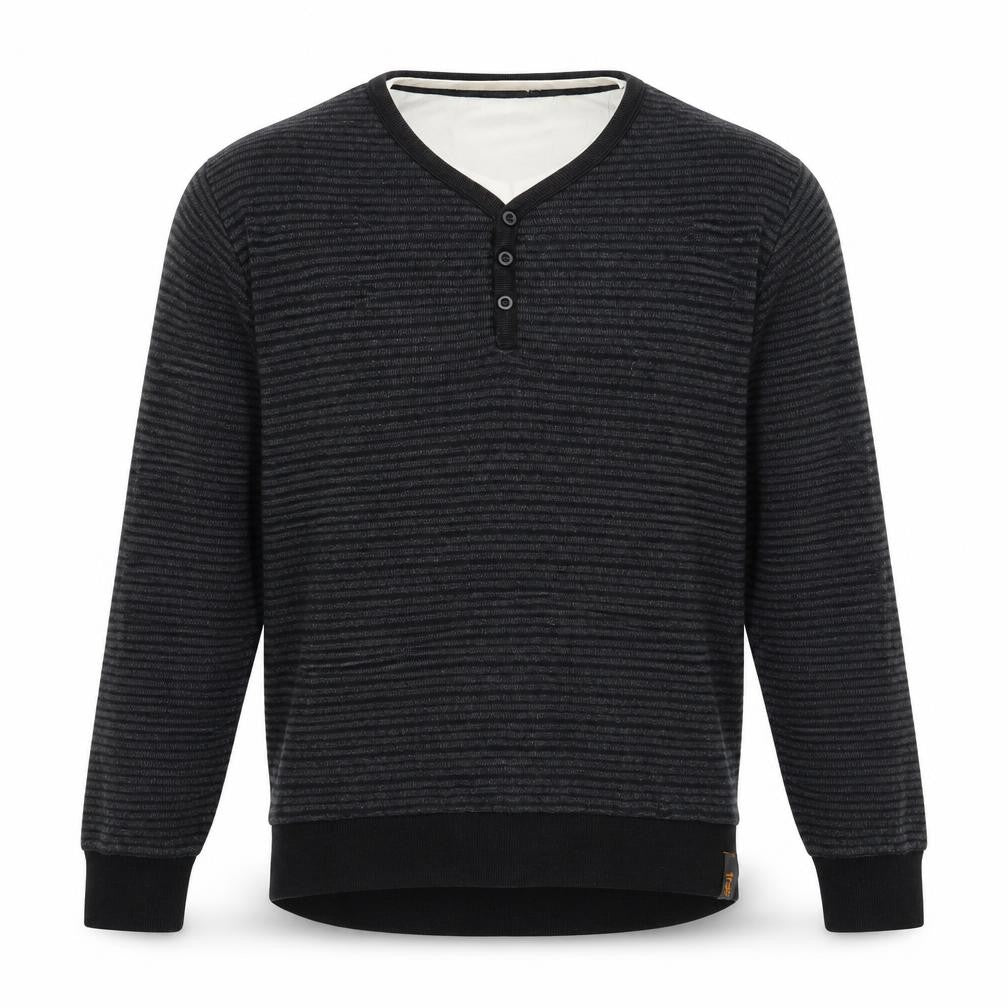 BHS Mens Grey Striped  Pullover Jumper Size L