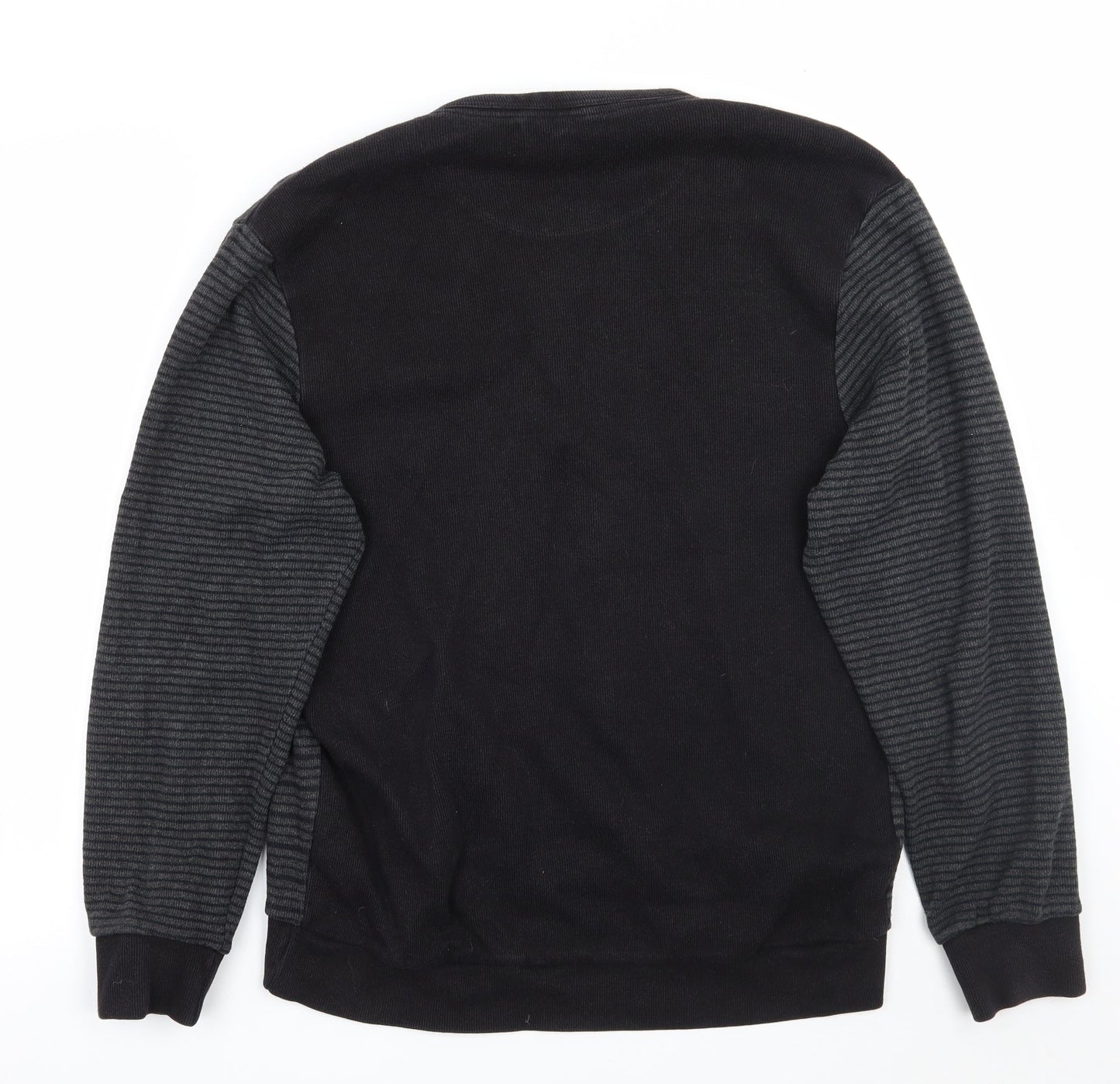 BHS Mens Grey Striped  Pullover Jumper Size L