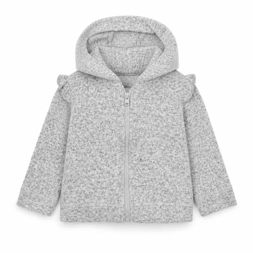 F&F  Grey   Full Zip Jumper Size 3-6 Months  - hoodie