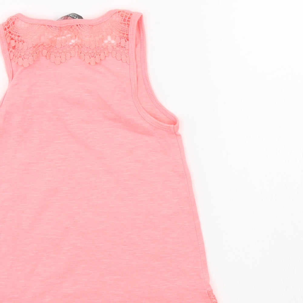 Primark Girls Pink   Basic Tank Size 7-8 Years