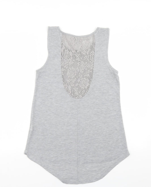 VERO MODA Womens Grey   Basic Tank Size S
