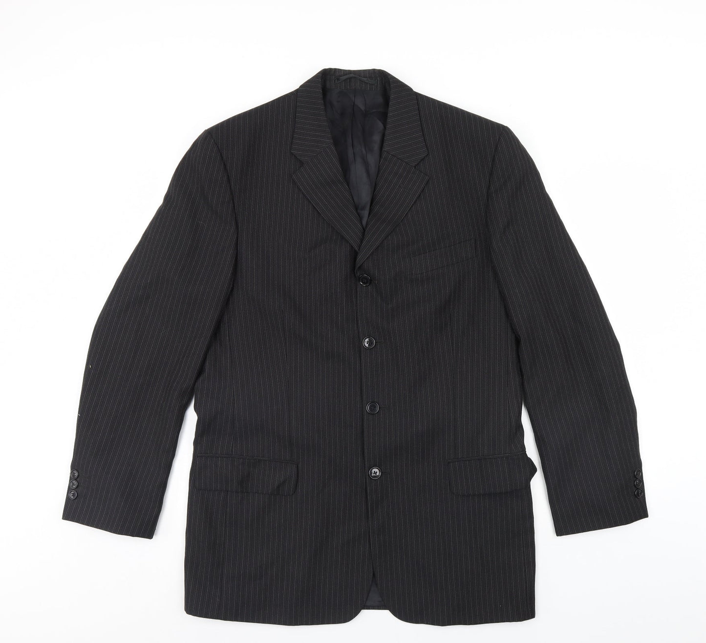 NEXT Mens Black Striped  Jacket Suit Jacket