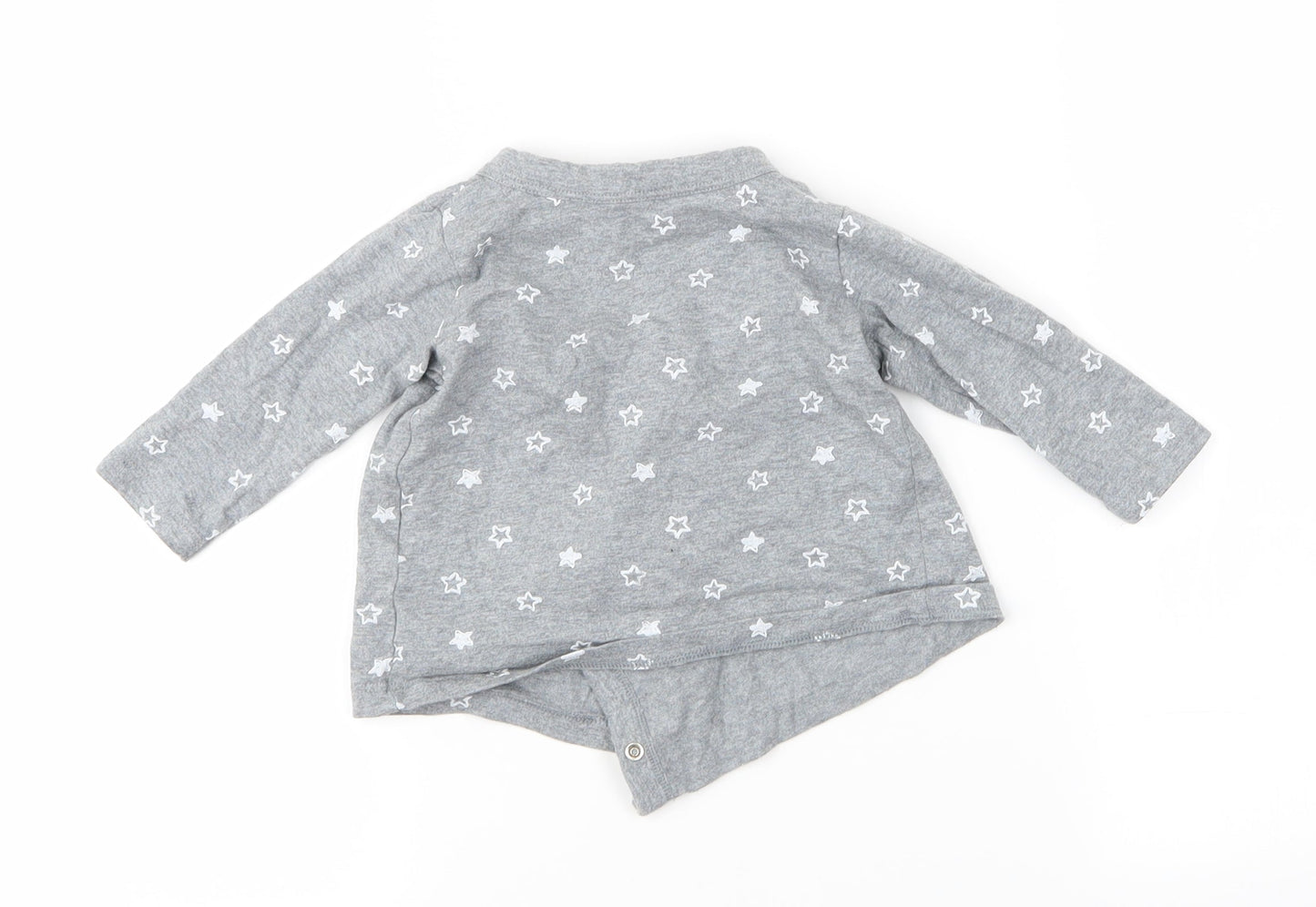M&S Baby Grey Spotted  Basic T-Shirt Size 3-6 Months