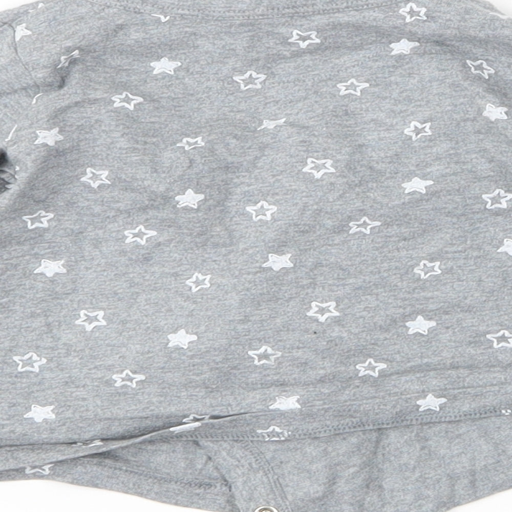 M&S Baby Grey Spotted  Basic T-Shirt Size 3-6 Months