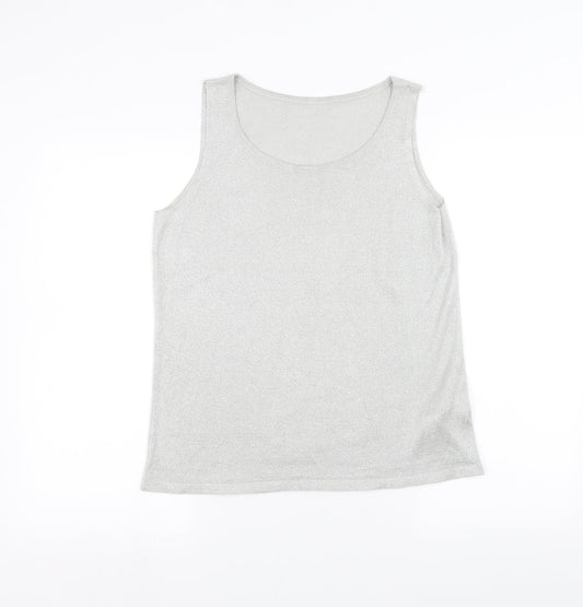 Marks and Spencer Womens Grey   Basic T-Shirt Size 12