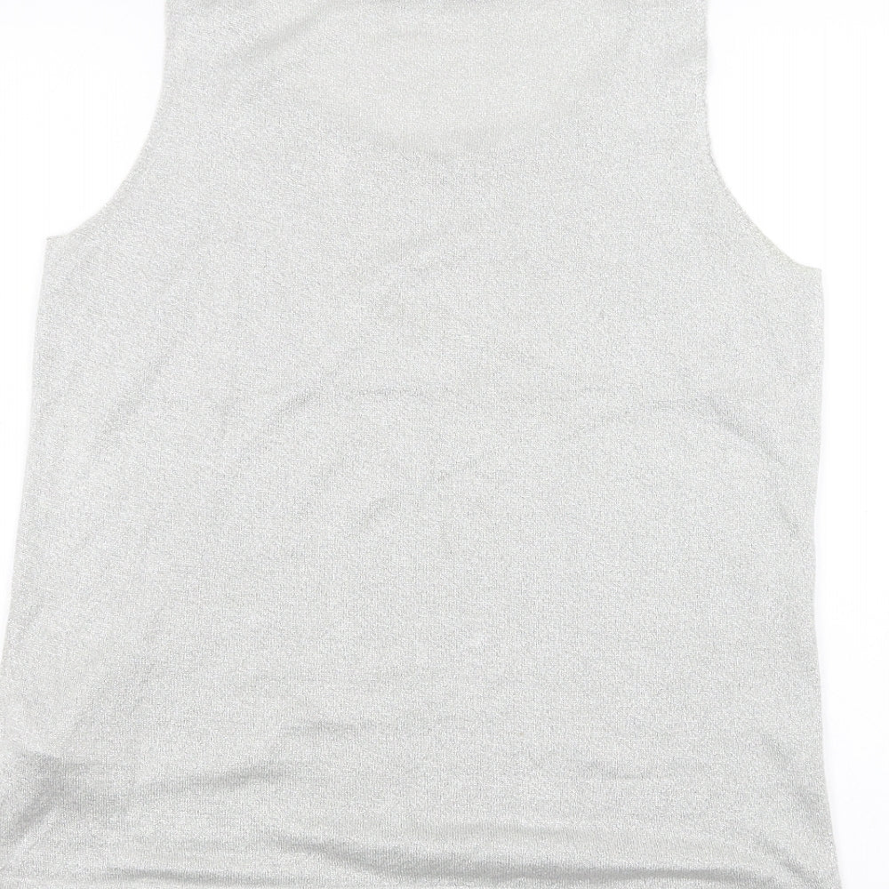 Marks and Spencer Womens Grey   Basic T-Shirt Size 12