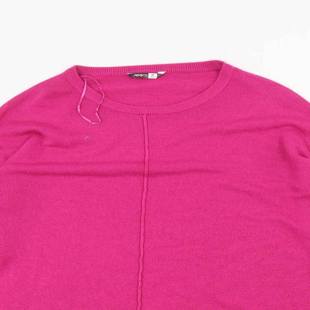 PEP&co Womens Pink   Pullover Jumper Size 22
