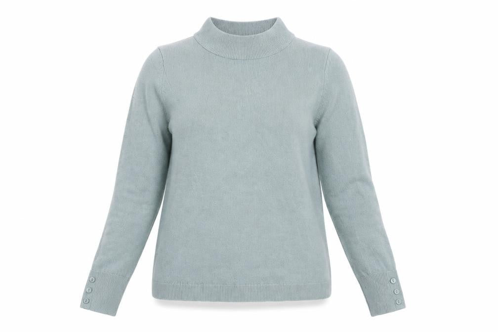 Mia Moda Womens Green   Pullover Jumper Size S