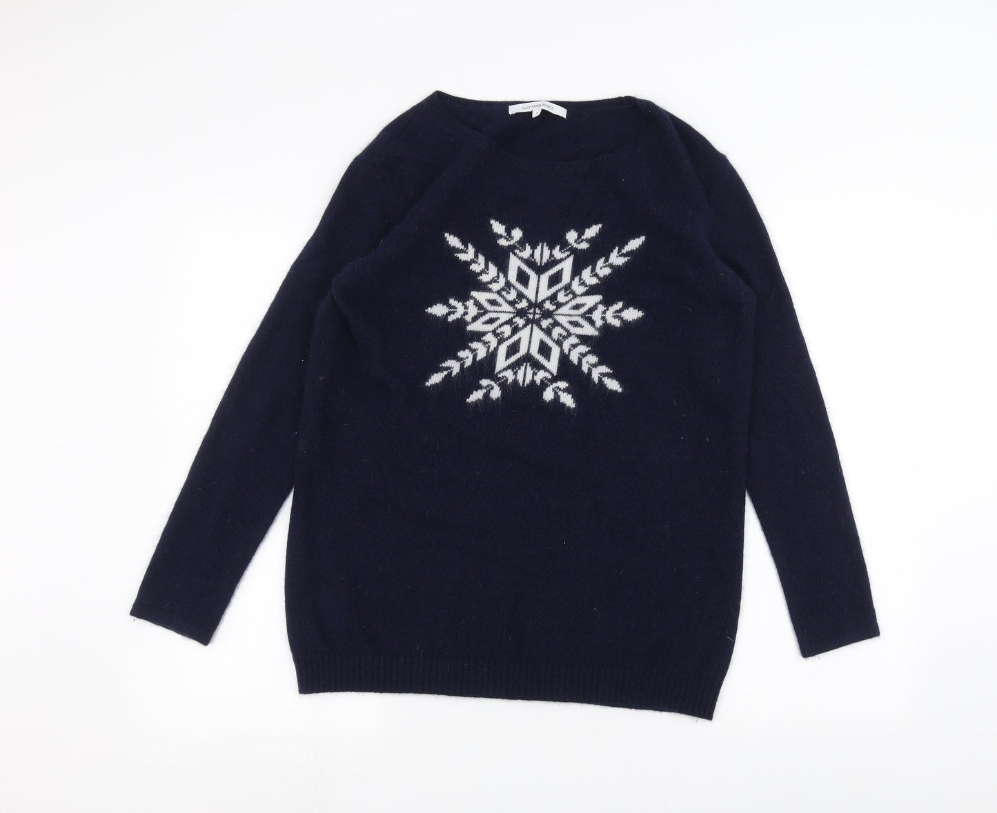 Illustrated People Womens Blue   Pullover Jumper Size S
