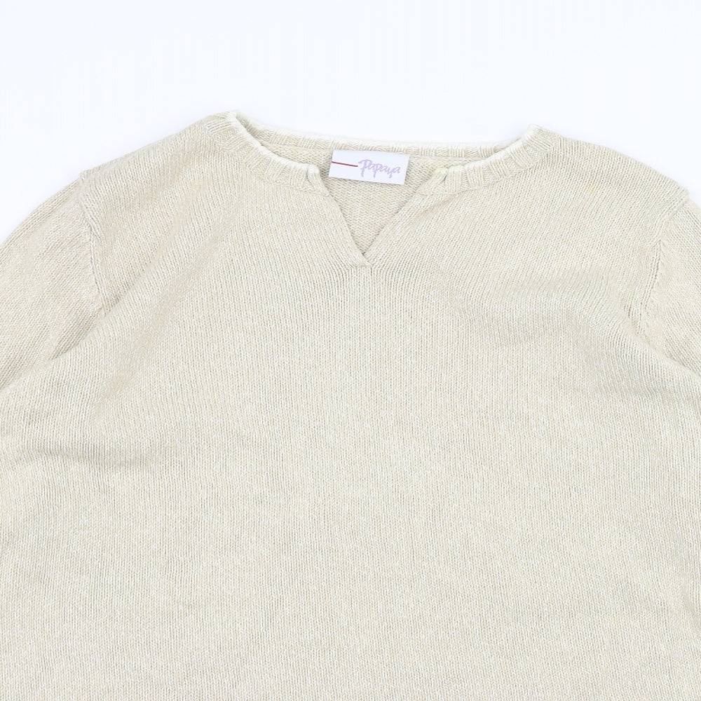 Papaya Womens Brown   Pullover Jumper Size 16