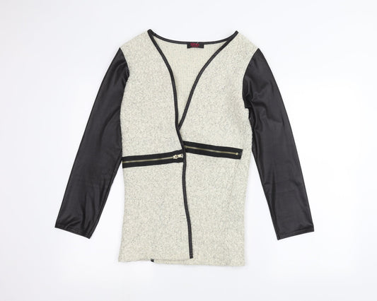 Sophia Mirza Womens White   Jacket Coatigan Size M