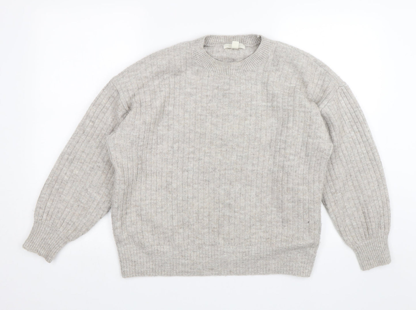 H&M Womens Grey   Pullover Jumper Size M
