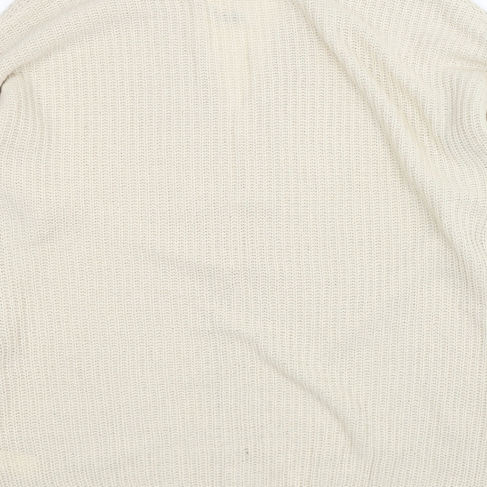 Boohoo Womens Beige   Cardigan Jumper Size S
